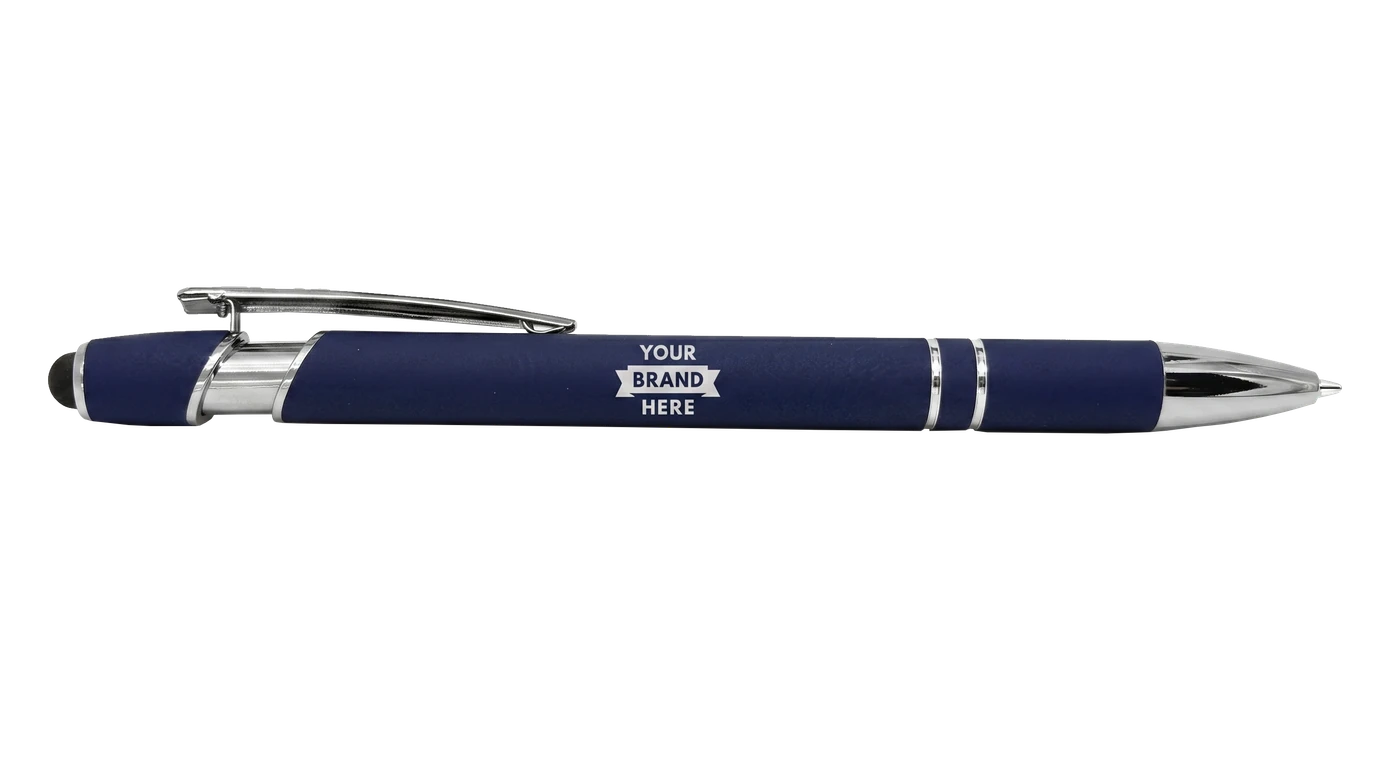 Stylus Touch Pen · Navy Blue — customized with your logo