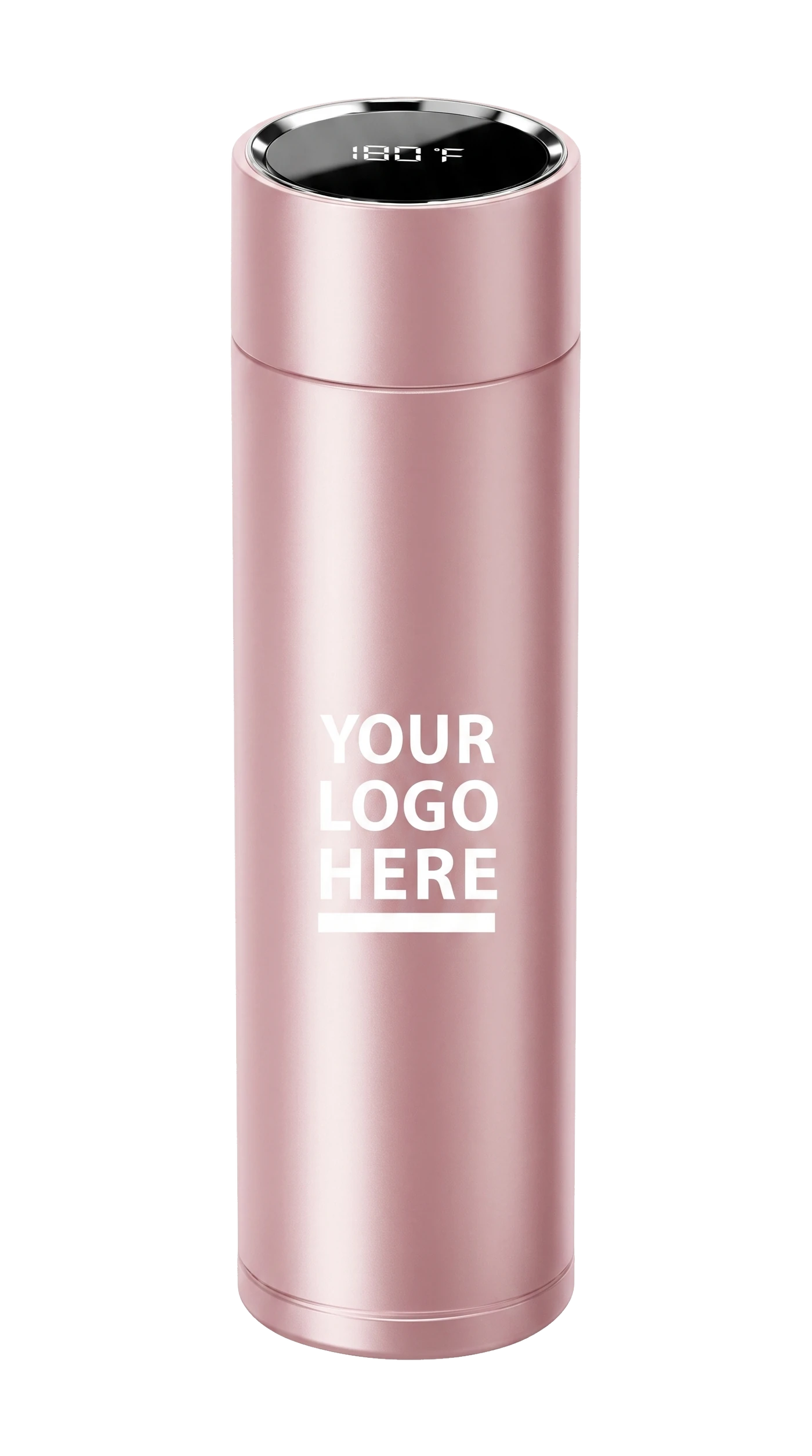 16oz Smart Thermos · Pink — customized with your logo