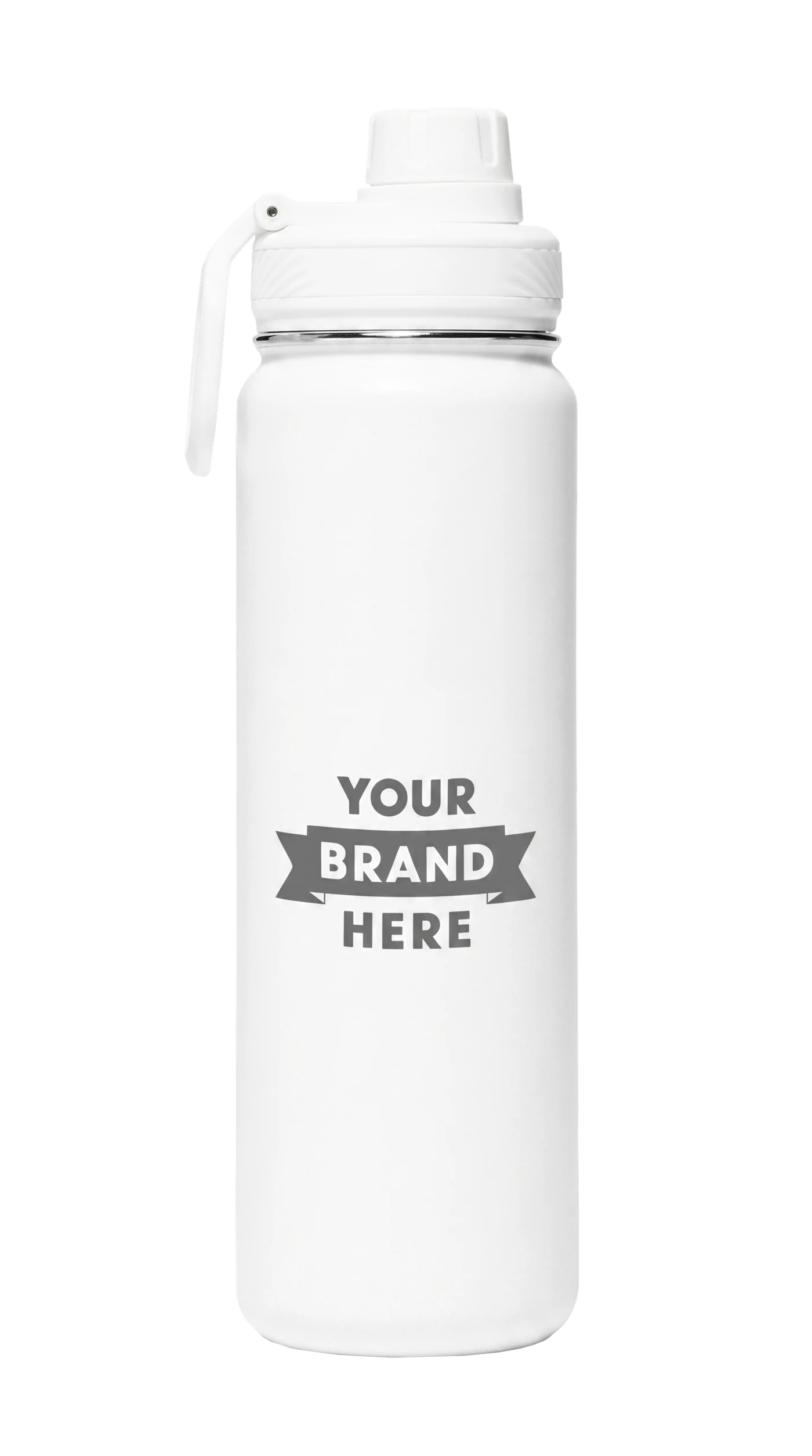 Premium 24oz Thermos · White — customized with your logo