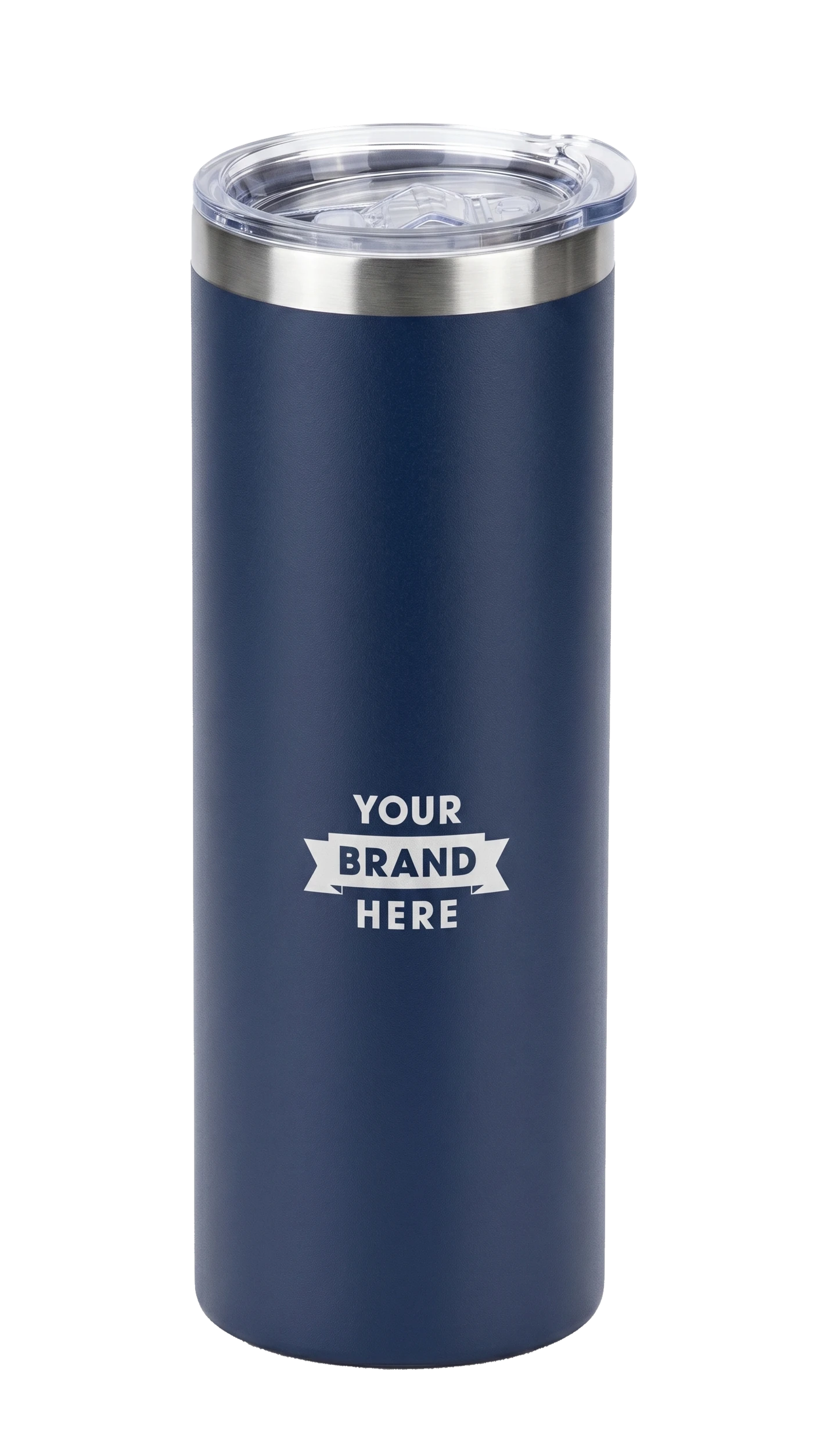 Classic 16oz Tumbler · Navy Blue — customized with your logo