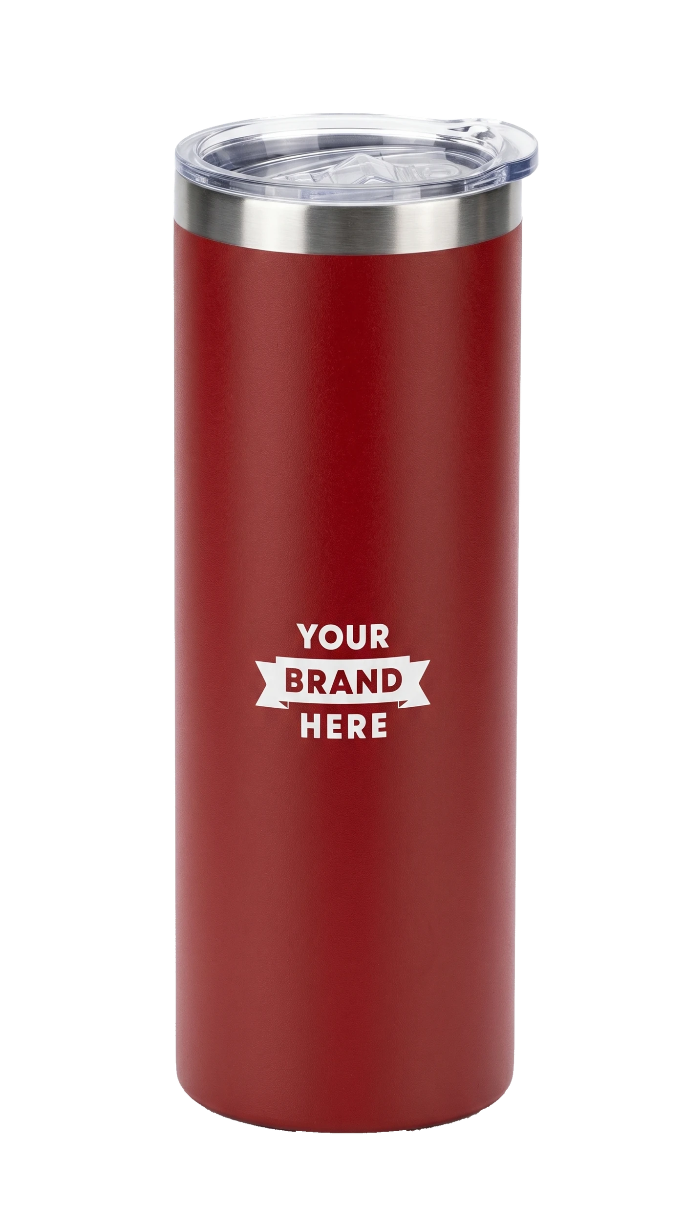 Classic 16oz Tumbler · Red — customized with your logo